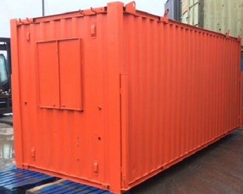 high security shipping container office and canteen for sale in green 24 by 9