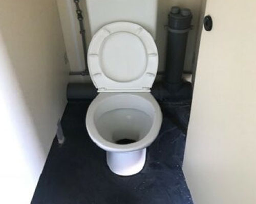 view of a toilet unit