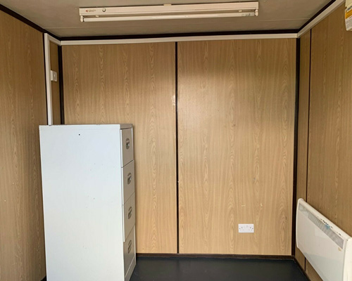 view of inside portable office