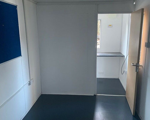 view of the canteen in the portable office / canteen