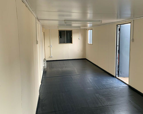 inside view of the secure portable office