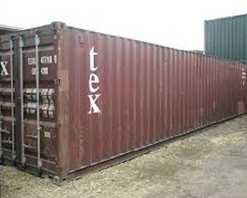 secure refurbished shipping container for sale - red