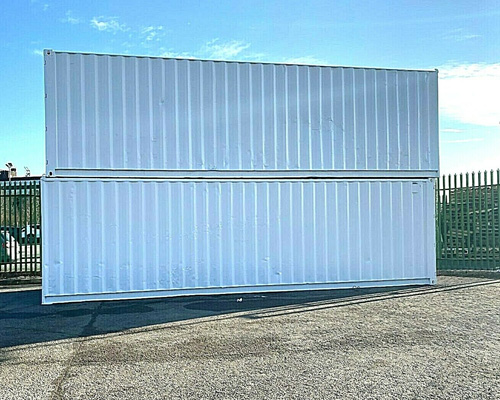 fully refurbished shipping container for sale - white