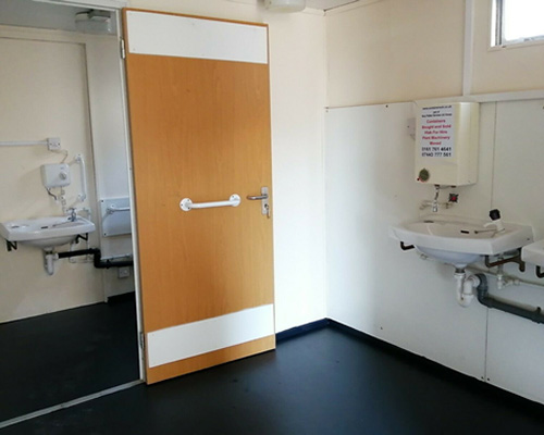 interior image of the toilet unit